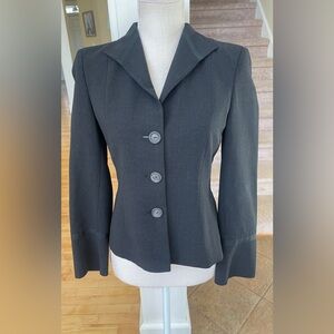 Akris Charcoal Gray Wool Women's Blazer- Size 4